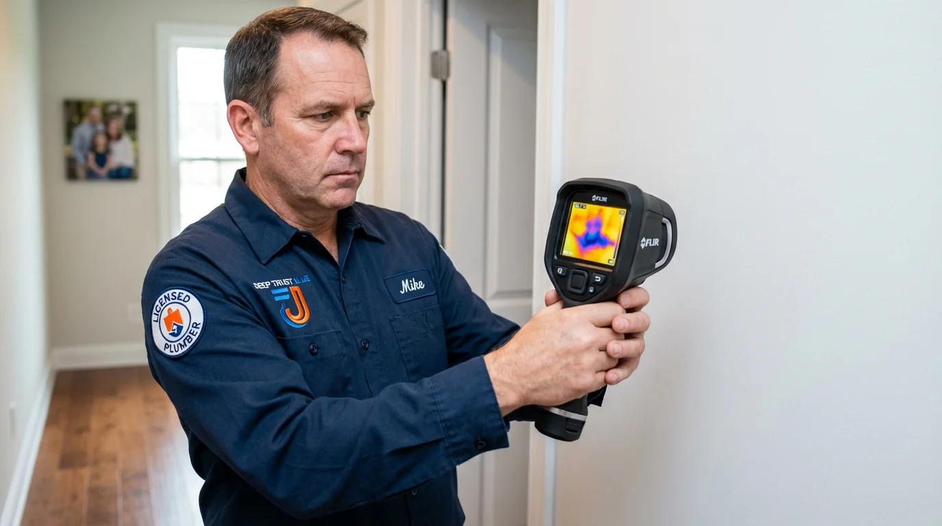 Thermal imaging leak detection by Johns Plumbing LLC in Tryon